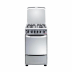 Cuisinière ASTECH 4 feux 50 x 50 à gaz avec four à gaz inox CSI50MS