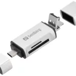 Sandberg Lecteur de cartes USB-C + USB + MicroUSB
